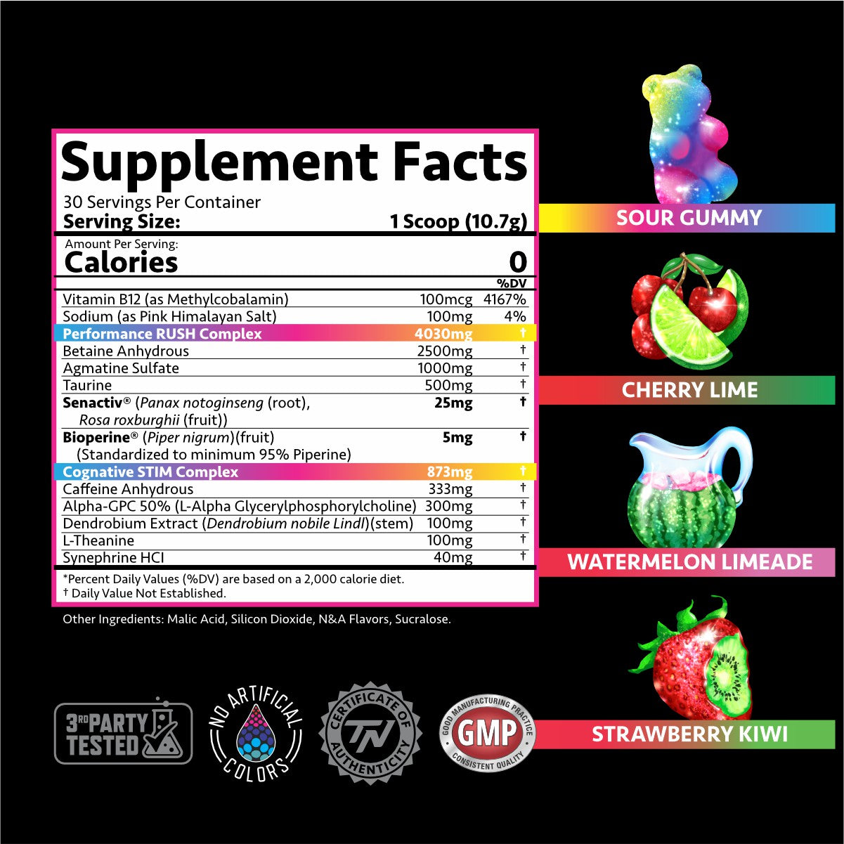 STIM-RUSH - Elite Mind-Body Performance Preworkout