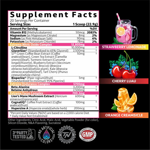 PUMP UNRIVALED - Nootropic Nitric Oxide Stack