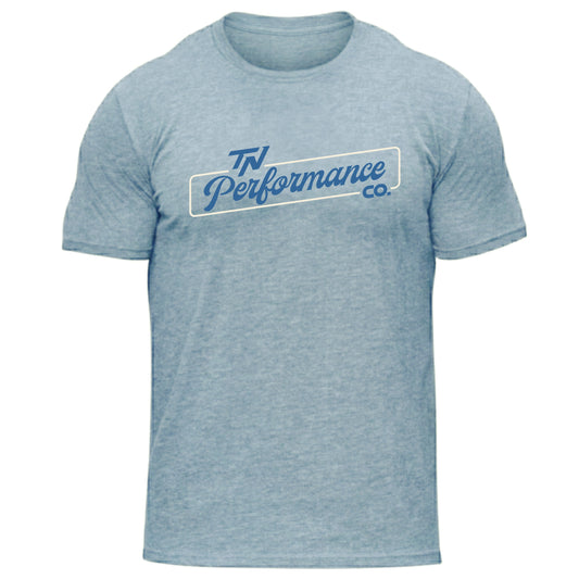 Titan Performance Co. Triblend Tee – Light Blue