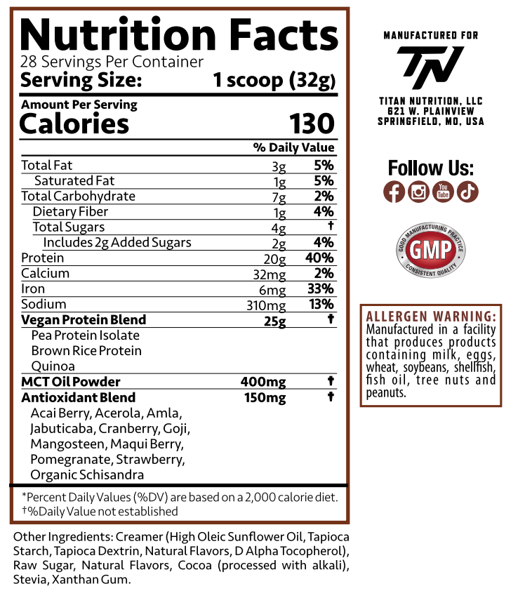 2lb Titan Vegan Protein
