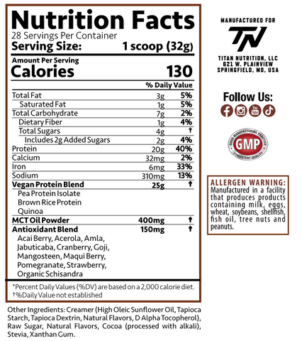 2lb Titan Vegan Protein