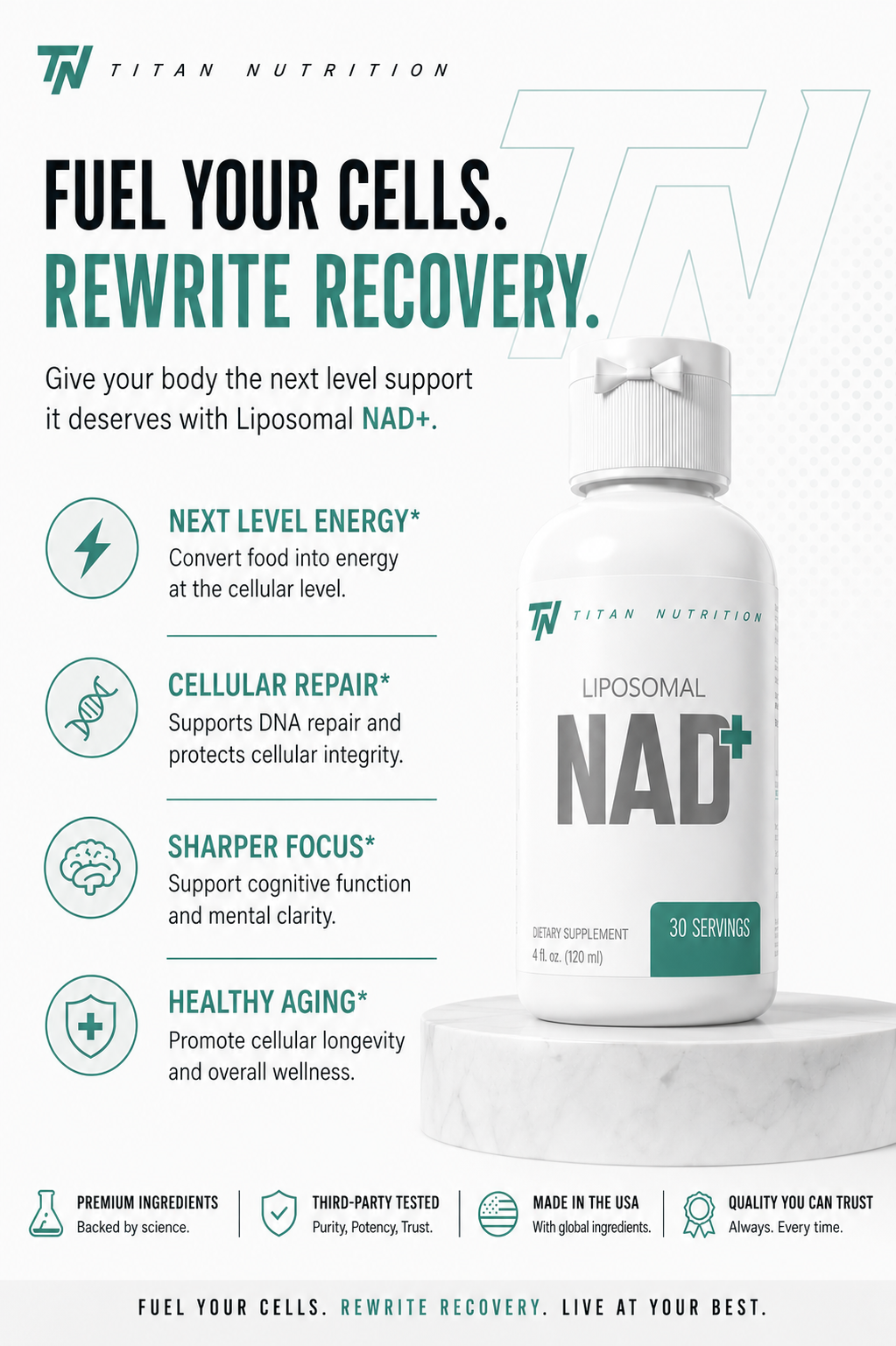 Liposomal NAD+
