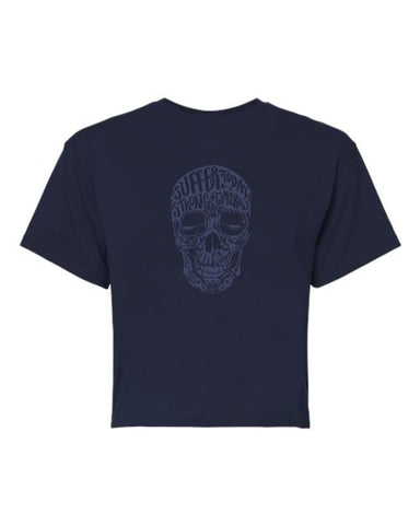 Women's Cropped Skull T-Shirt